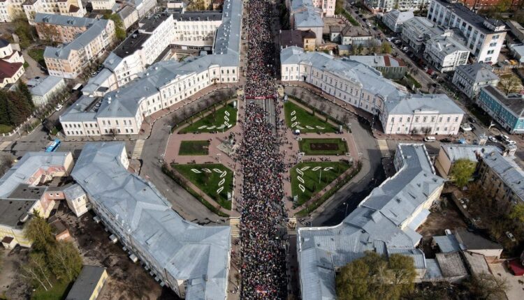 В шествии «Бессмертного полка» в Твери приняли участие 39 тысяч человек