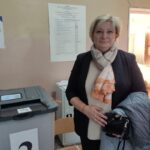 Депутат Госдумы Юлия Саранова проголосовала на выборах в Твери