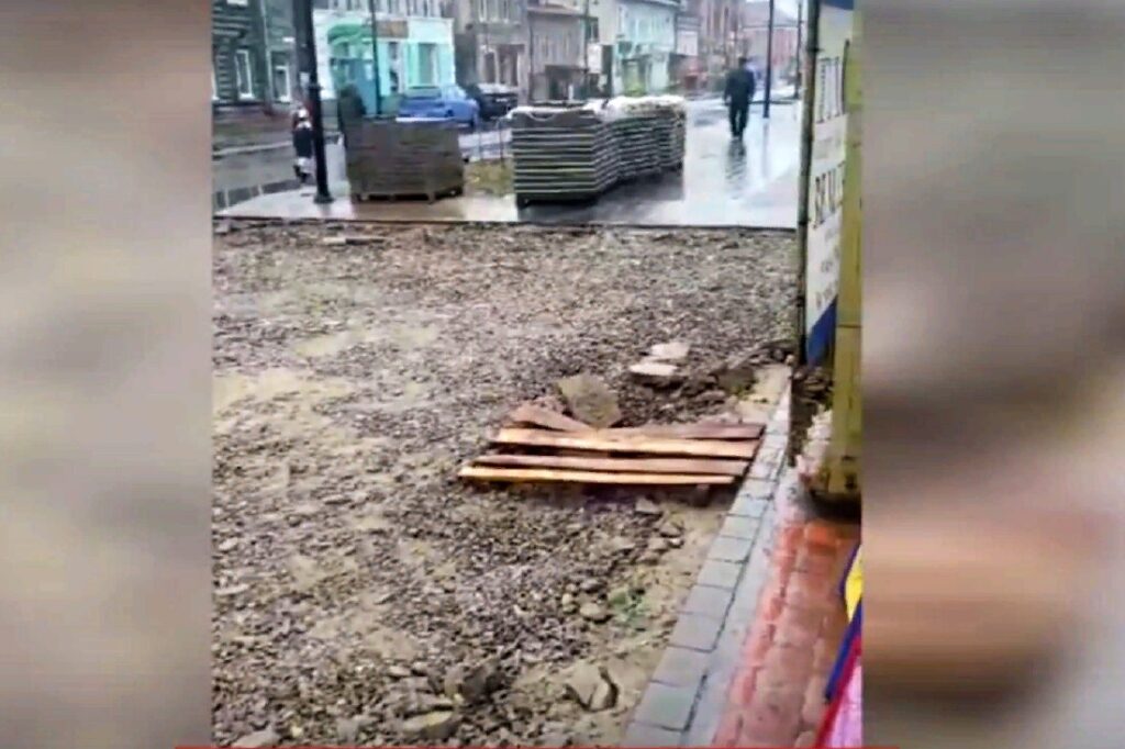 Благоустройство в Кимрах никак не завершится
